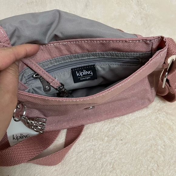 ✅NWT Authentic Kipling Crossbody Mini - Twist Pink - Picture 6 of 9